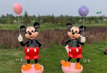 米奇雕塑 抽象藝術動漫雕塑 烤漆卡通雕塑