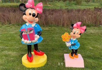 烤漆唐老鴨雕塑 鋼管卡通雕塑 室內動漫雕塑