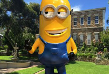 小黃人雕塑 景觀美陳卡通雕塑 噴漆動漫雕塑