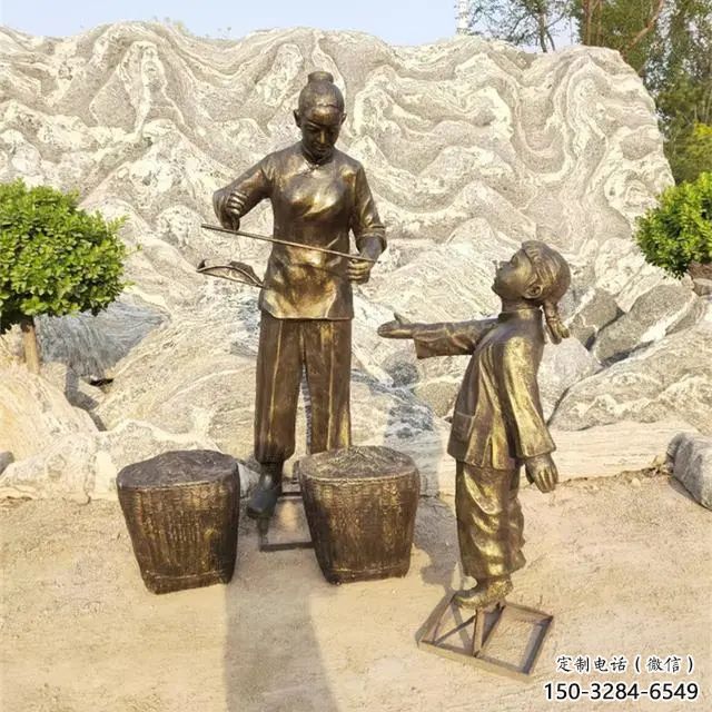 大型小販雕塑 步行街民俗雕塑 小販擺件