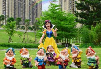 公園白雪公主雕塑 戶外卡通雕塑 抽象動漫雕塑