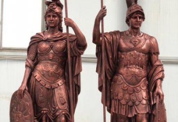 園林武士雕塑 風景區仿真雕塑 廣場小品