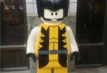 超人雕塑 景觀美陳卡通雕塑 噴漆動漫雕塑