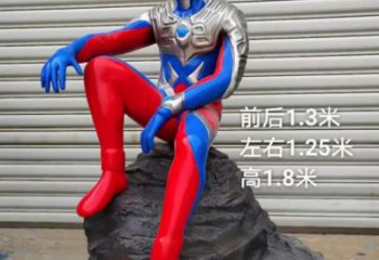 商場超人雕塑 卡通雕塑 店門口小品