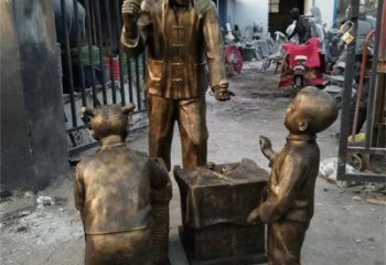 小販雕塑 庭院民俗雕塑 彩繪擺件