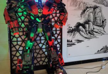 彩繪機(jī)器人雕塑廠家 大型城市雕塑 商業(yè)街?jǐn)[件