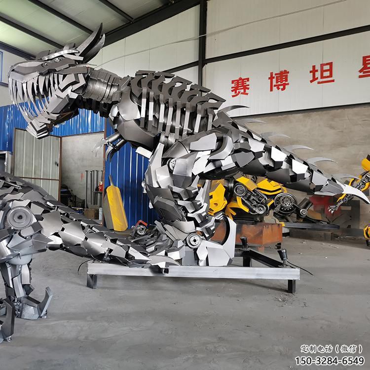 卡通機(jī)器人雕塑廠家 店門口園林雕塑 動(dòng)漫小品