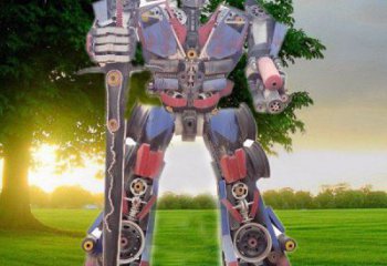 城市機(jī)器人雕塑廠 風(fēng)景區(qū)彩繪雕塑 抽象擺件