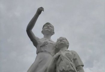 大型少先隊(duì)員雕塑 商業(yè)街廣場雕塑 彩繪擺件