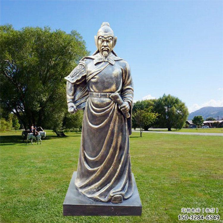 岳飛雕塑 懸空餐飲店名人雕塑 商業(yè)街肖像雕塑