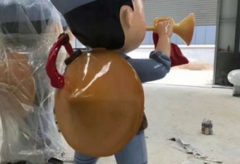 公園交警雕塑 創意企業軍人雕塑 美陳士兵雕塑