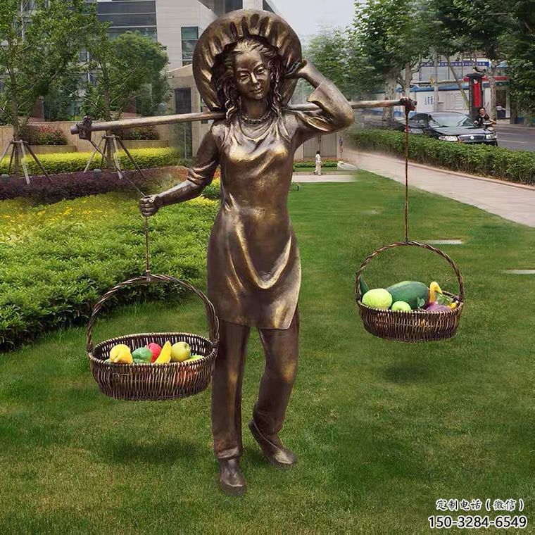 女人雕塑 懸空餐飲店女性雕塑 商業(yè)街歐式雕塑