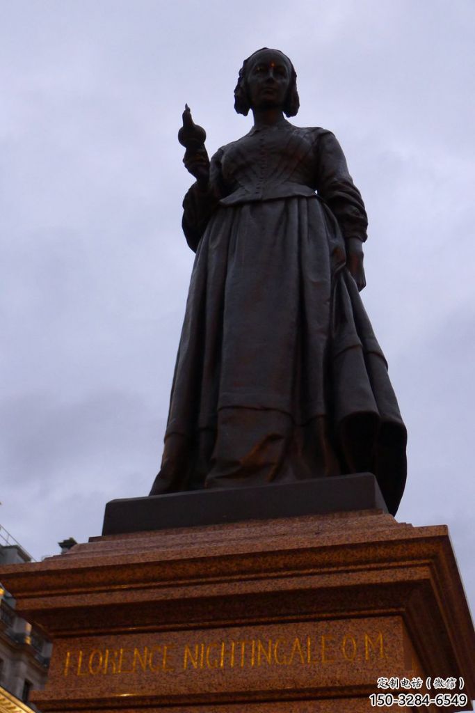 噴漆南丁格爾雕塑 中式村口名人雕塑 草地雕塑