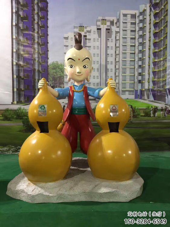 濟(jì)公雕塑 仿真景觀擺件 烤漆工藝雕塑