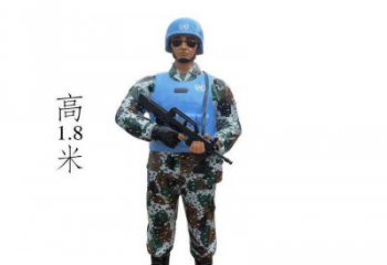 景觀武警雕塑 黃銅警察雕塑 商業(yè)街戰(zhàn)士雕塑