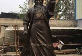 仿真皇帝雕塑 青銅古代雕塑 鑄銅雕塑