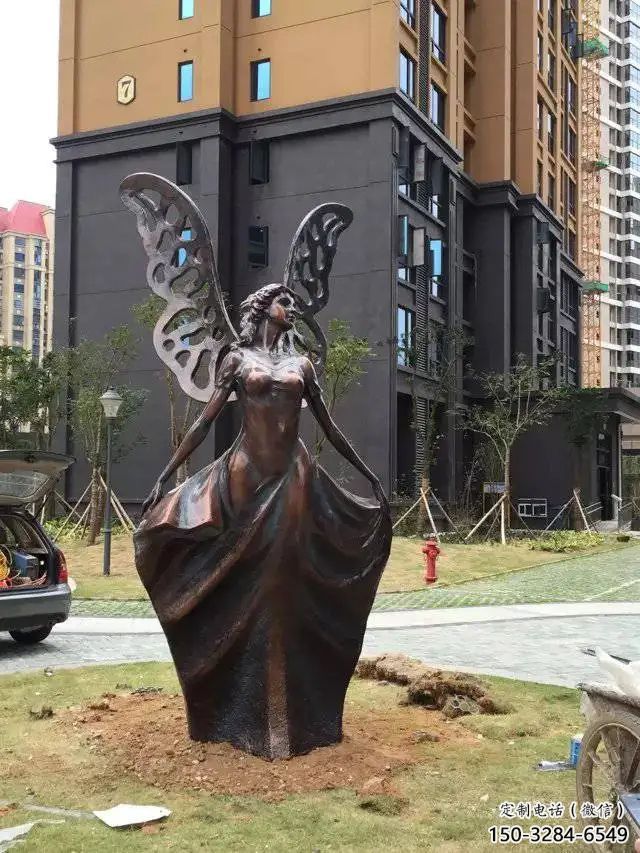 街道天使雕塑 現(xiàn)代景觀擺件 彩繪卡通雕塑