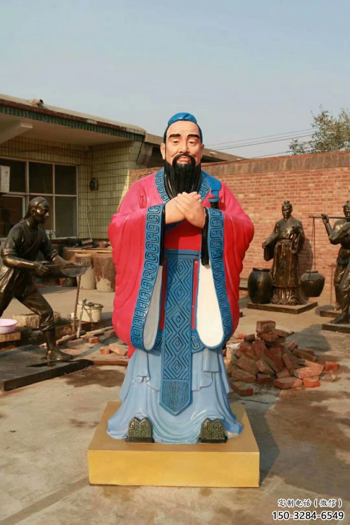 風景區孔子雕塑 售樓處廣場雕塑 仿古擺件