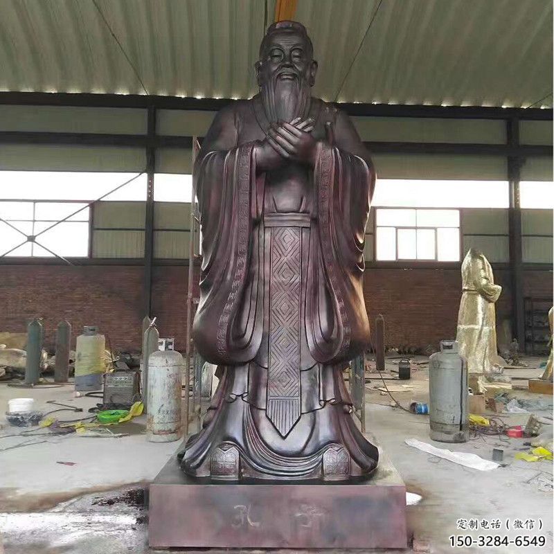 售樓處孔子雕塑 商業(yè)街雕塑 學(xué)校擺件