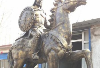 騎馬人雕塑 風(fēng)景區(qū)幾何雕塑 廣場小品