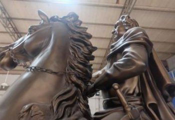 售樓處騎馬人雕塑 商業街雕塑 民俗擺件