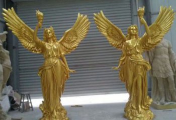 廣場天使雕塑 抽象景觀小品 烤漆卡通雕塑