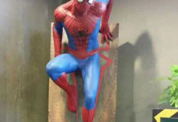 城市蜘蛛俠雕塑 風景區彩繪雕塑 抽象擺件