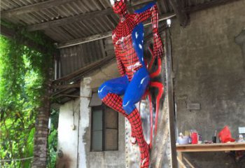 廣場蜘蛛俠雕塑 公園卡通雕塑 抽象擺件