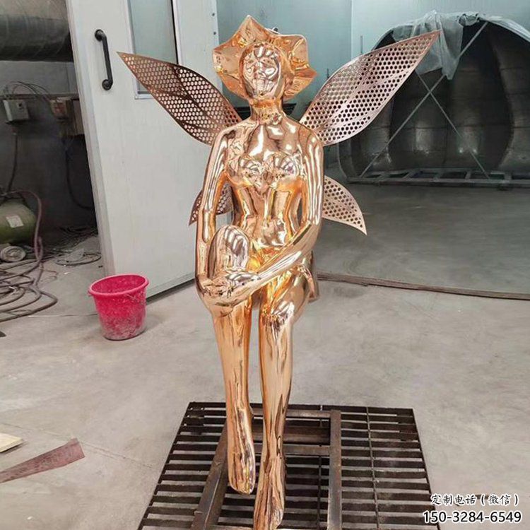 小精靈雕塑，抽象卡通雕塑，美陳人物擺件 (3)