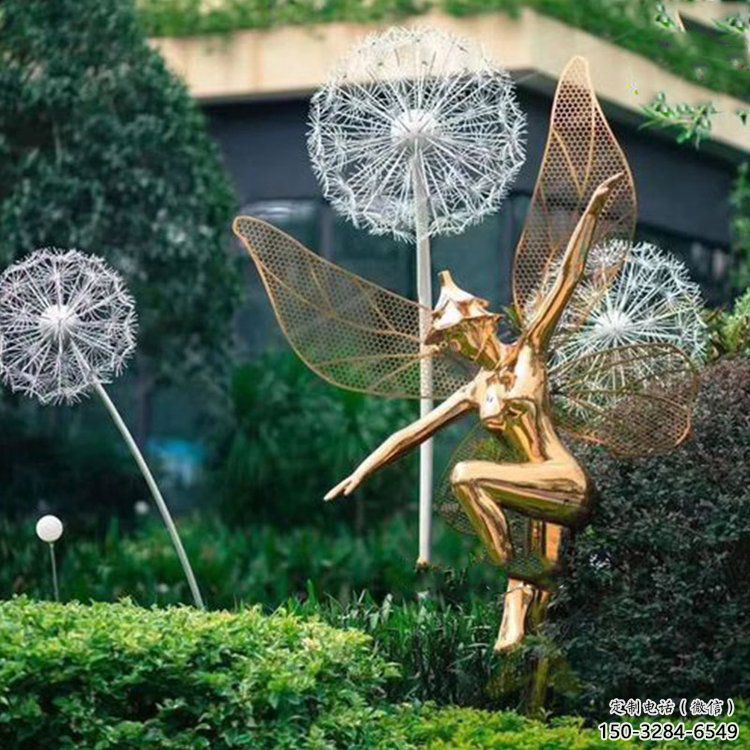 小精靈雕塑，抽象卡通雕塑，美陳人物擺件 (4)