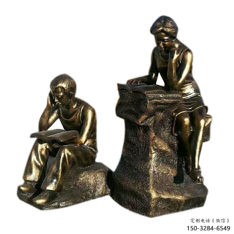 街頭老人雕塑 大型別墅區(qū)擺件 鑄銅古代雕塑