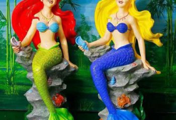 園林美人魚雕塑 城市廣場雕塑 步行街擺件