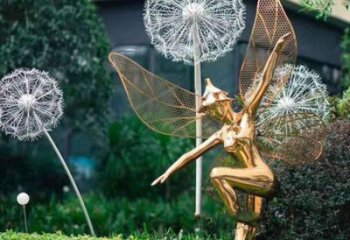 小精靈雕塑，抽象卡通雕塑，美陳人物擺件 (4)