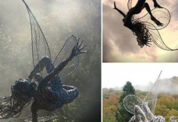 小精靈雕塑，抽象卡通雕塑，美陳人物擺件 (5)