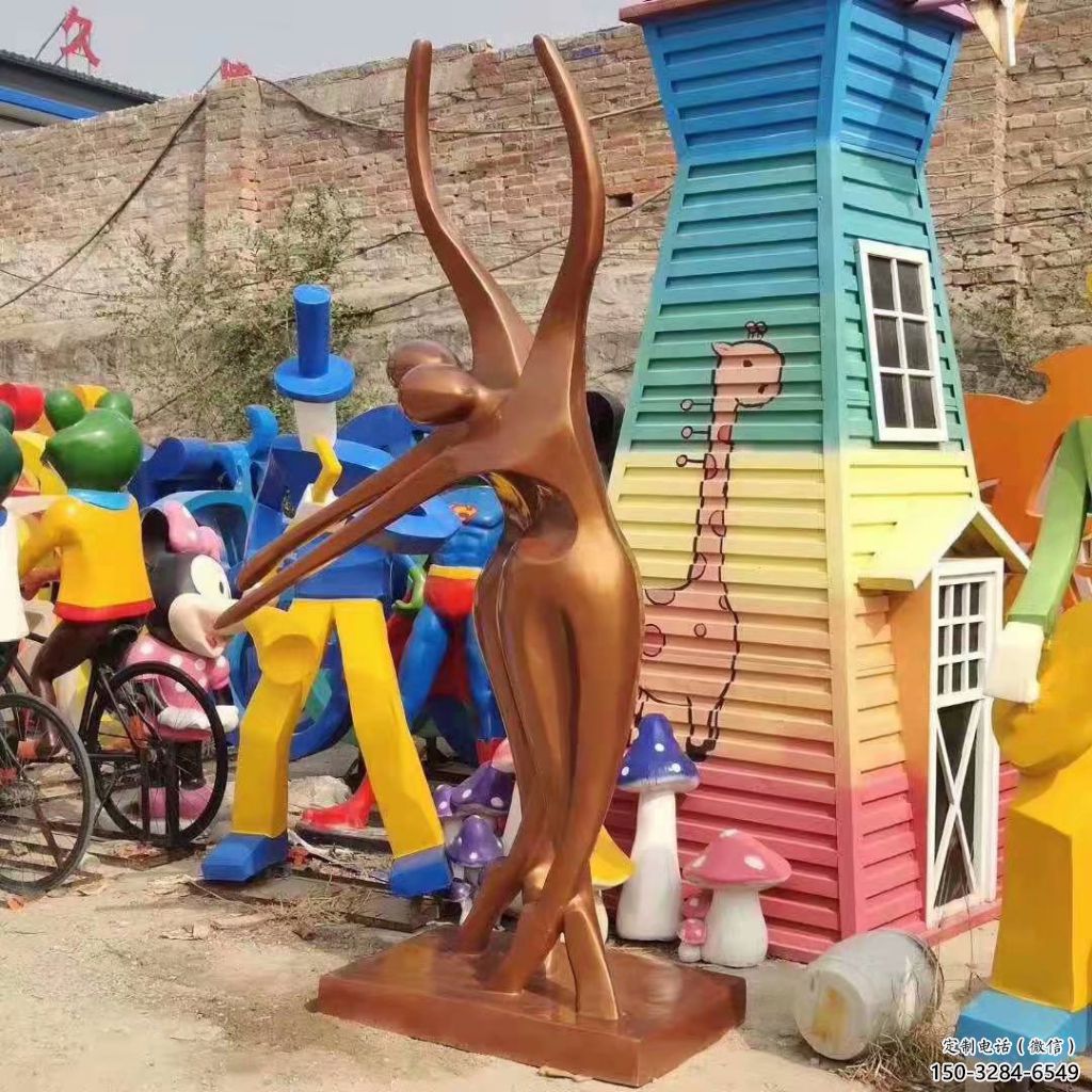 別墅區(qū)吹拉彈唱雕塑 大型別墅區(qū)音樂(lè)雕塑 剪影音樂(lè)人雕塑