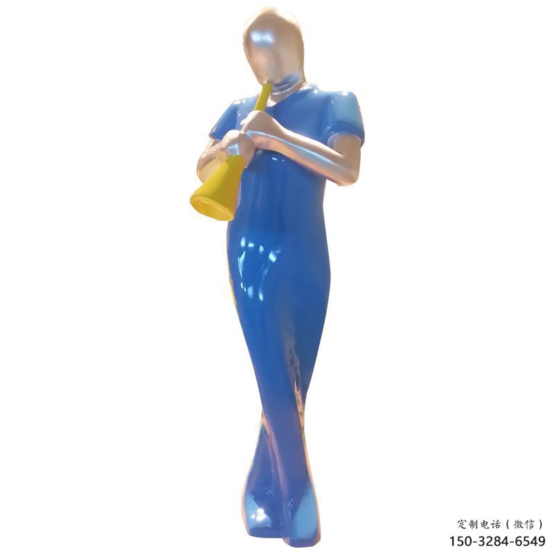 村口吹拉彈唱雕塑 啞光音樂(lè)雕塑 公園音樂(lè)人雕塑