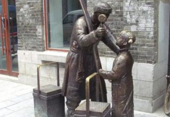 民俗貨郎雕塑 酒店公園雕塑 風(fēng)景區(qū)擺件