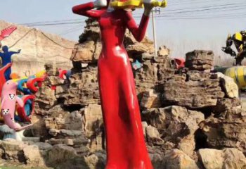 仿真吹拉彈唱雕塑 電鍍現代音樂雕塑 部隊音樂人雕塑