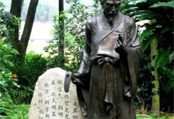 房地產李時珍雕塑 現代景觀人物雕塑 幾何名醫雕塑