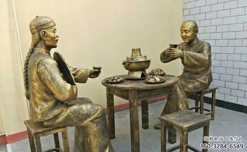 大型釀酒雕塑 步行街酒文化雕塑 彩繪酒文化雕塑