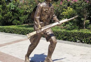 步行街雷鋒雕塑 游樂場(chǎng)景觀古代雕塑 鑄造英雄雕塑