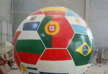 景觀足球雕塑 仿真景觀球形雕塑 景觀球類雕塑