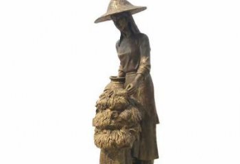 抽象茶道雕塑 餐飲店民俗雕塑 商業街制茶雕塑