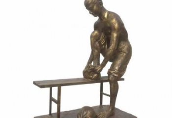 街頭茶道雕塑 步行街民俗雕塑 大型制茶雕塑