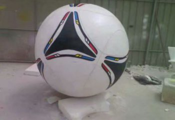 創意籃球雕塑 啞光景觀球形雕塑 公園球類雕塑