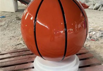 景觀籃球雕塑 剪影景觀球形雕塑 商業街球類雕塑