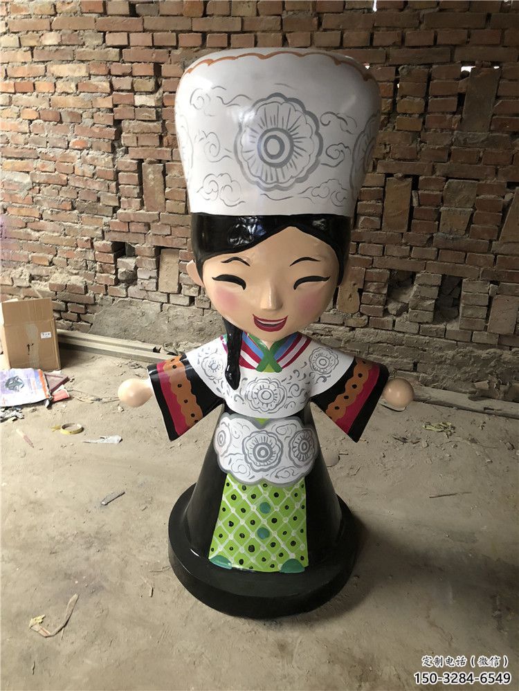 步行街京劇雕塑 游樂場民俗雕塑 鑄造唱戲雕塑