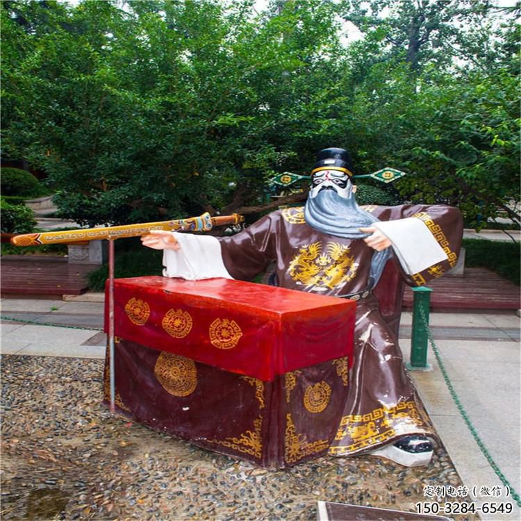 街道京劇雕塑 現代唱戲雕塑 彩繪民俗文化雕塑