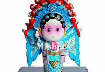 草地京劇雕塑 現代民俗雕塑 大型唱戲雕塑