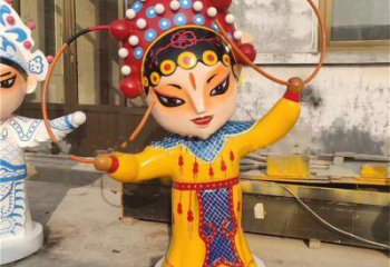 京劇雕塑 公園民俗雕塑 歐式唱戲雕塑